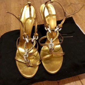 Giuseppe Zanotti evening sandals Swarovski crystal